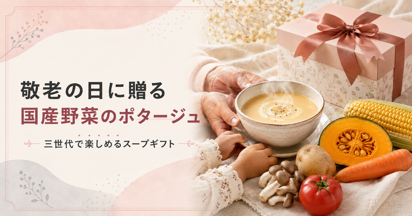 敬老の日におすすめのコンツェルトハウス国産野菜ポタージュ6種ギフト